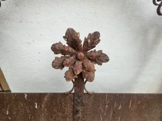 Placa chimenea hierro forjado