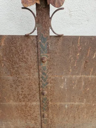 Placa chimenea hierro forjado