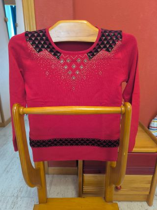 Camiseta manga larga rosa