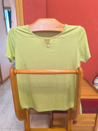 Camiseta manga larga rosa