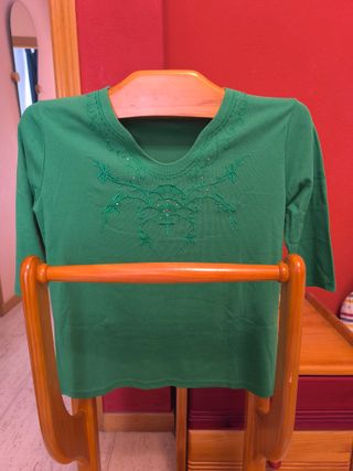 Camiseta manga larga rosa