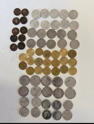 Nufilart. Lote variado de 68 monedas italianas