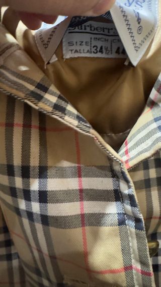 Chaqueta Burberrys Vintage Cuadros Beige