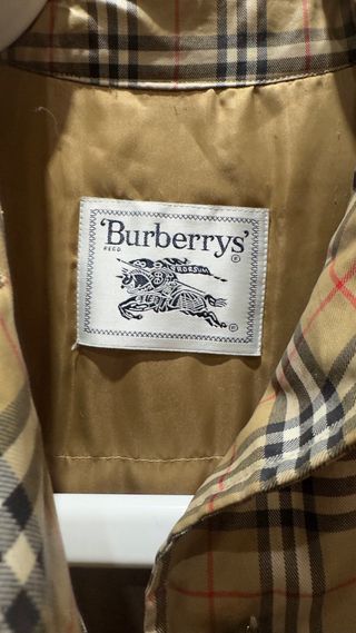 Chaqueta Burberrys Vintage Cuadros Beige