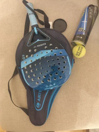 Raqueta Pádel Kuikma + 3 Pelotas