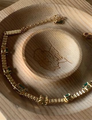 Pulsera Plata Esmeraldas y Circonitas