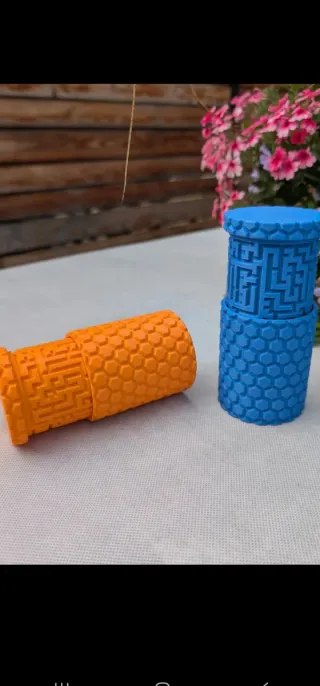 Caja puzzle laberinto plástico