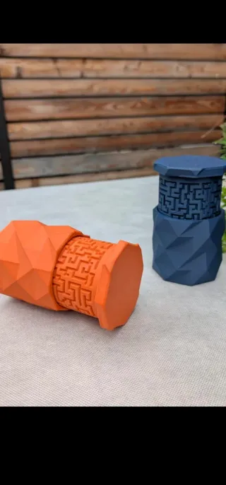 Caja puzzle laberinto plástico