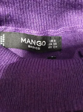 Jersey Mango cuello alto morado