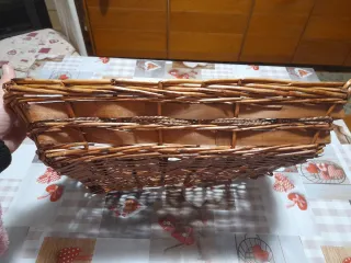 Cesto decorativo vimini 46x35 cm