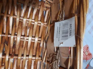 Cesto decorativo vimini 46x35 cm