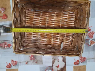 Cesto decorativo vimini 46x35 cm