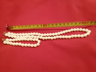 Conjunto de bisutería perlas y oro