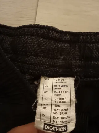 Pantalones cortos niño 10-11 años negros