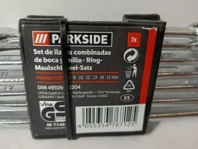 Set 7 chiavi PARKSIDE