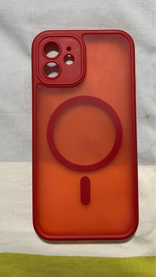 Funda iPhone Roja Transparente