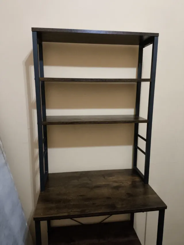 Estantería cocina abierta madera y metal