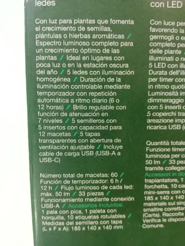 Serra per Interni con Luce PARKSIDE