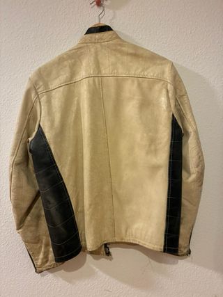 Chaqueta Cuero Jack & Jones Premium Beige