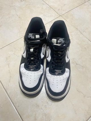 Scarpe Nike Air Force 1 nere e bianche tg 44