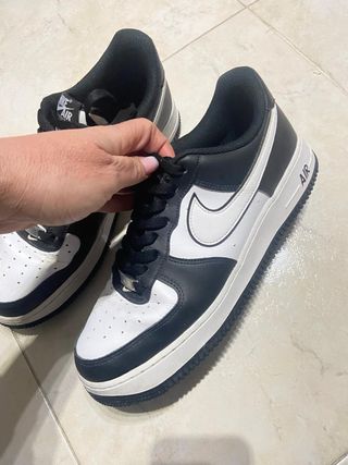 Scarpe Nike Air Force 1 nere e bianche tg 44