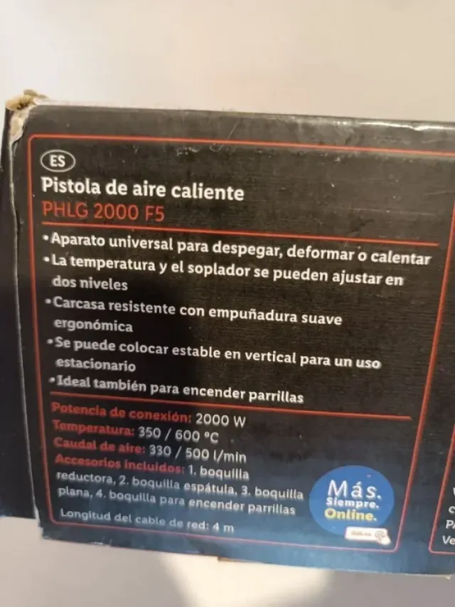 Soplador PARKSIDE Aire Caliente