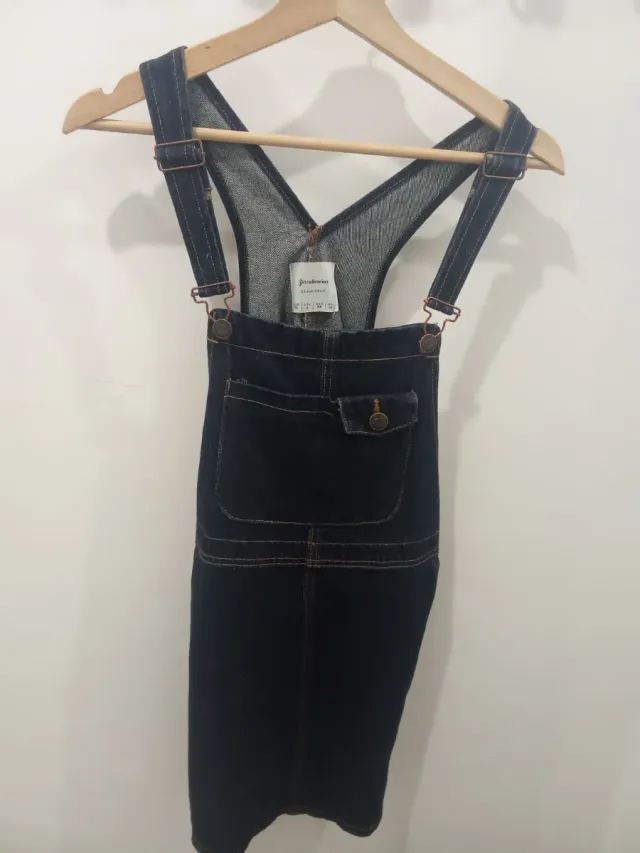 Mono vaquero Stradivarius azul Talla XS