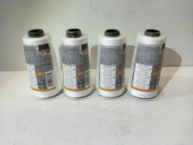 4 Bobine Macchina da Cucire Bianche
