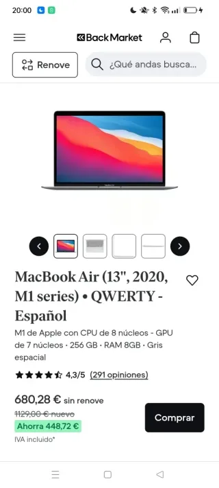 MACBOOK AIR M1 BATERIA NUEVA