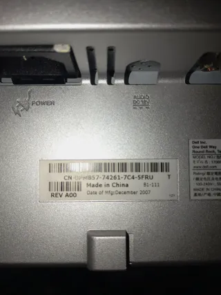 Monitor Dell Negro 17''.