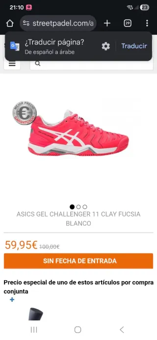 Zapatillas ASICS Gel-Challenger Rojas