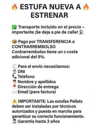 Estufa Leña TAKASHI Ventilada ESL197002