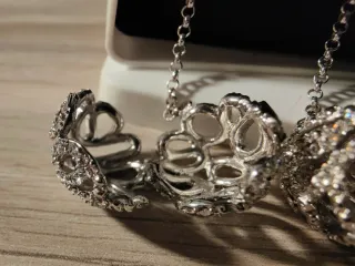 Pendientes largos plata con circonitas