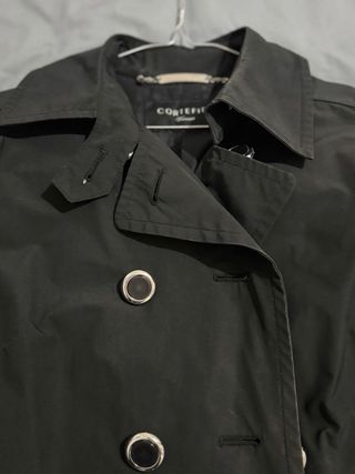 Gabardina Cortefiel Talla Única Negra