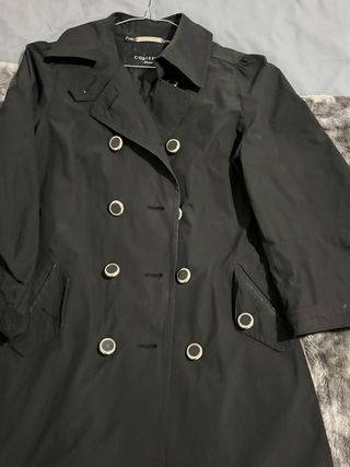 Gabardina Cortefiel Talla Única Negra