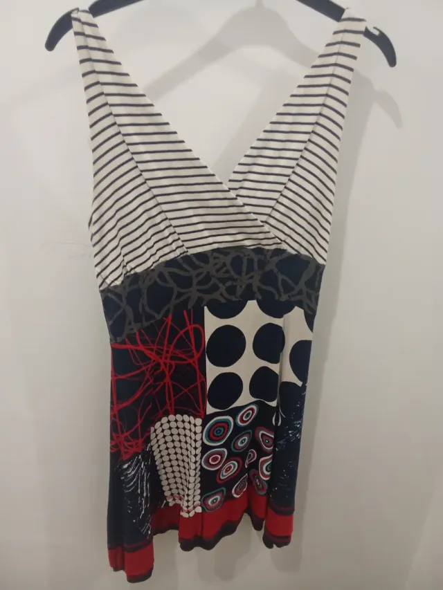 Vestido estampado mujer