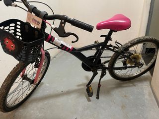 Bicicleta niña 20 pulgadas, extra cesta y pata.