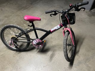 Bicicleta niña 20 pulgadas, extra cesta y pata.
