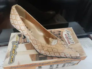 Zapatos de ocasión D'espinosa Beige/Oro