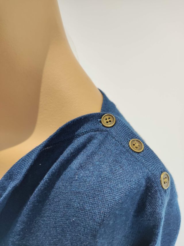 Vestido de punto fino azul