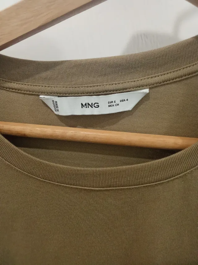 Vestido Mango verde oliva talla M