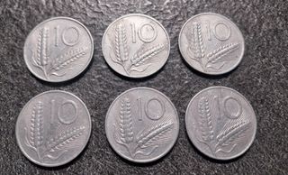10 Lire Spighe di Grano dal '51 al '56 Italia