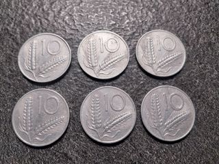 10 Lire Spighe di Grano dal '51 al '56 Italia