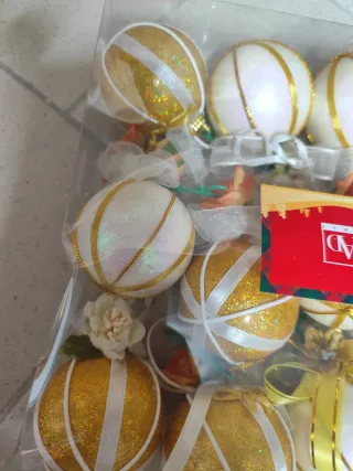 Palline di Natale Oro e Bianco