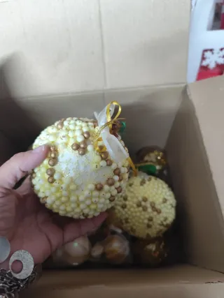 Palline di Natale Oro e Bianco