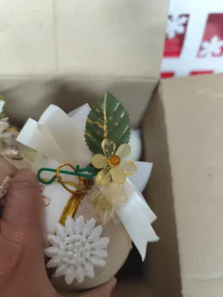 Palline di Natale Oro e Bianco