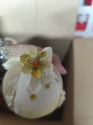 Palline di Natale Oro e Bianco