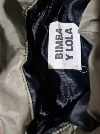 Bolso BIMBA Y LOLA verde militar y blanco