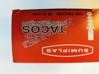 Caja 100 tacos de 8 mm