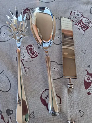 3 Utensili in Silver Plated